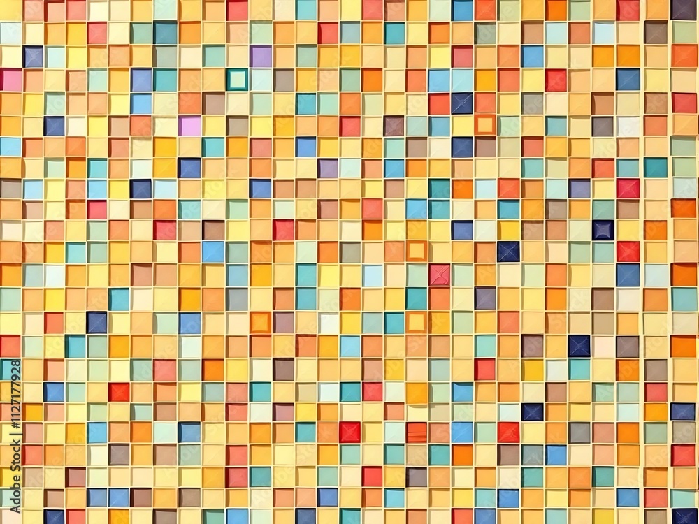 Abstract colorful square mosaic pattern background. Abstract colorful square mosaic pattern background.
