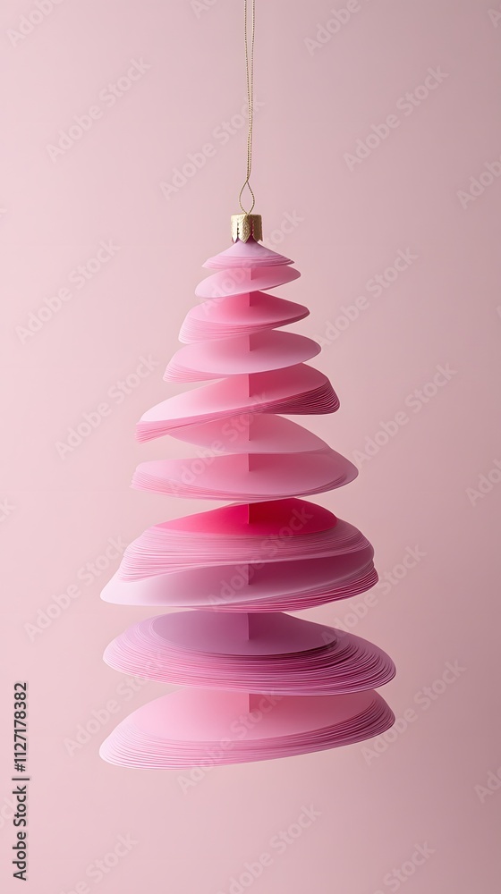 Christmas Balls, Garlands, Tree and Decorations, Santa Claus, Formed With Paper Cut Art, Abstract Image, Texture, Pattern Background, Wallpaper, Cover and Screen of Smartphone, PC, Laptop