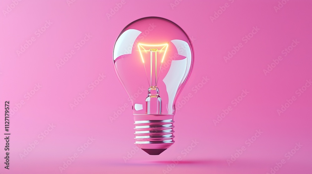 Illuminating decision-making with a glowing lightbulb concept Illuminating decision-making with a glowing lightbulb concept