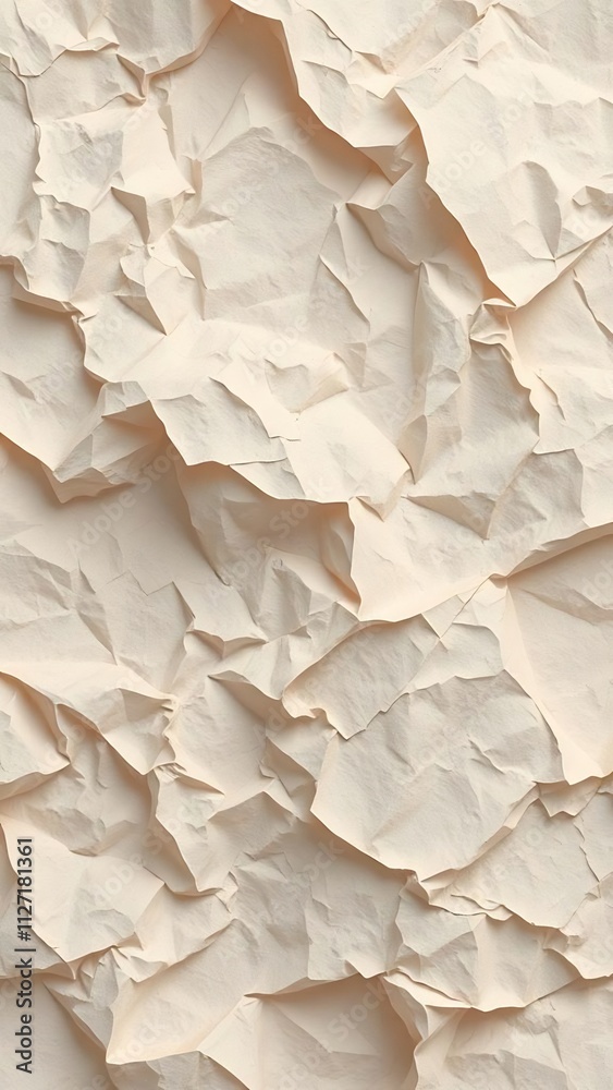 Abstract beige crumpled paper texture background. Abstract beige crumpled paper texture background.