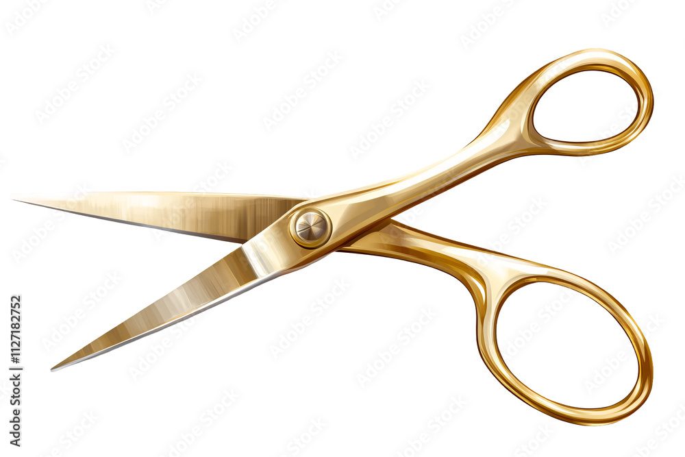 a pair of golden scissors a pair of golden scissors