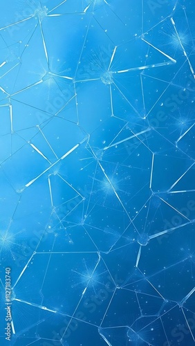 Abstract blue network connections background.