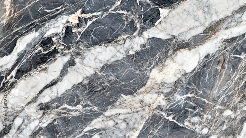 Elegant black and white marble pattern showcasing natural stone texture and unique veining