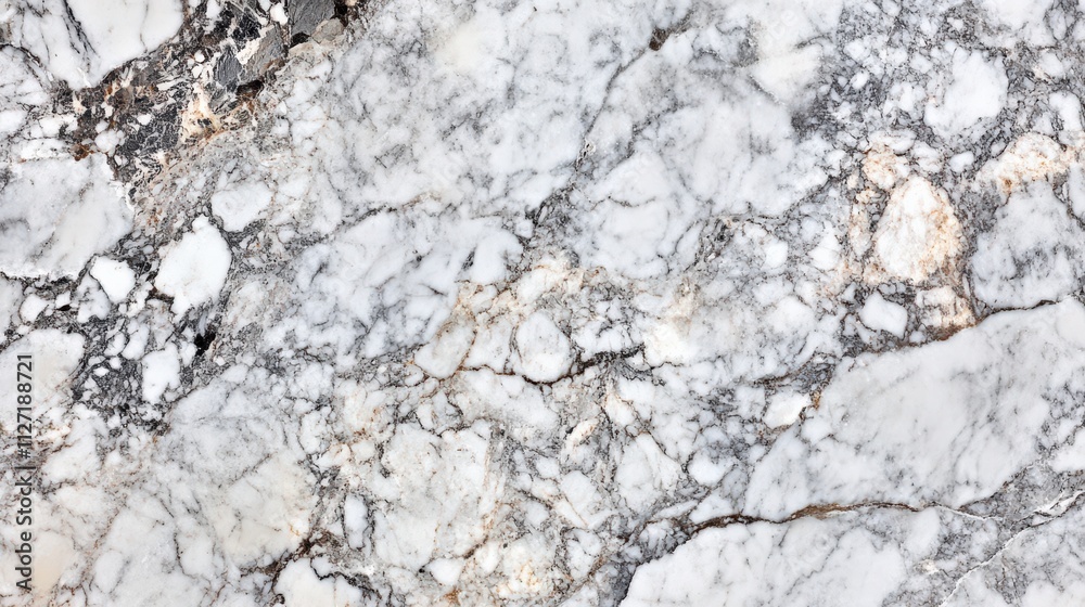Fototapeta premium Marble surface with unique gray and white patterns in natural light showcasing its elegant texture and design