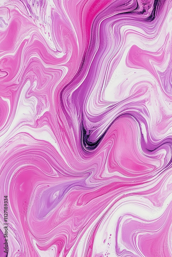 Swirling pink and white marble pattern with fluid lines Swirling pink and white marble pattern with fluid lines