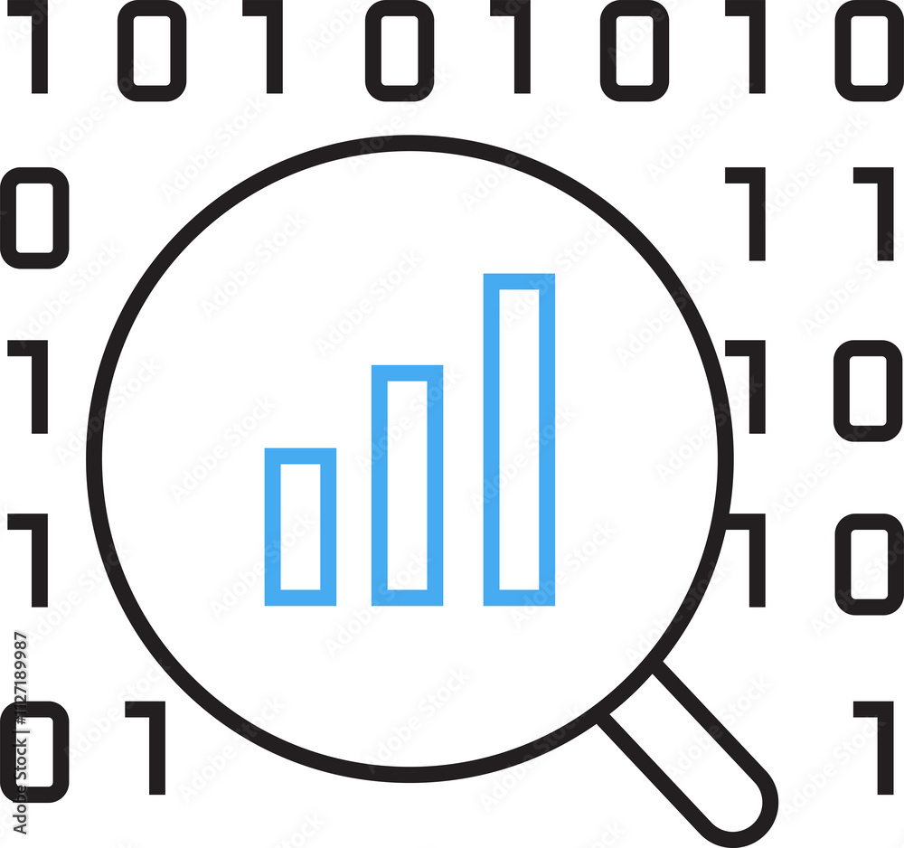 Data Analytics and Binary Icon
Data Analytics and Binary Icon
