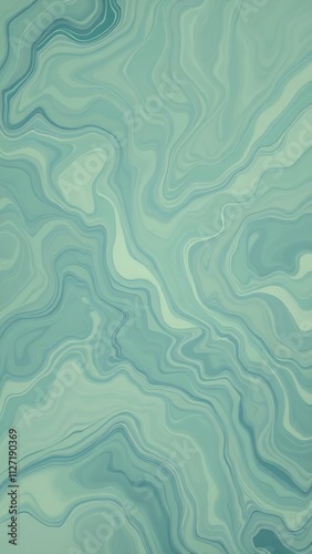 Abstract teal liquid marble texture background.