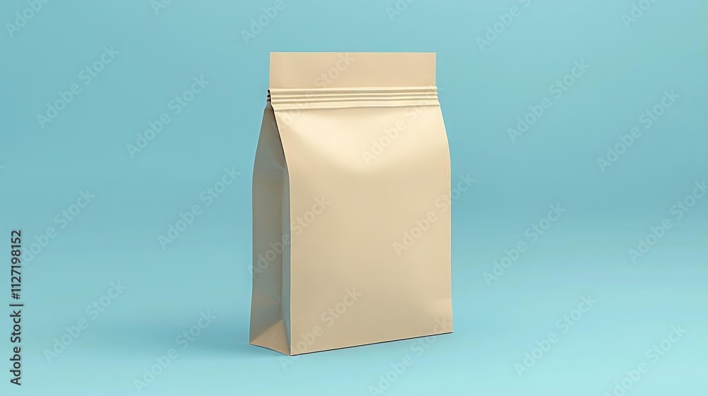 Blank Kraft Paper Pouch Mockup Blank Kraft Paper Pouch Mockup