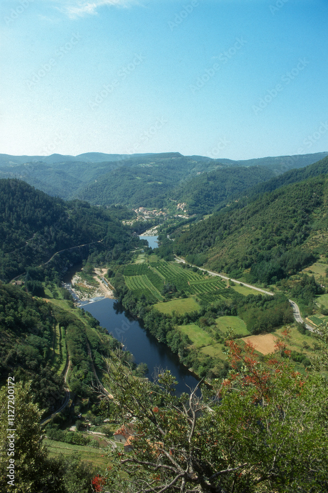 vallée de l'Eyrieux, rivière Eyrieux,  07, Ardeche, France