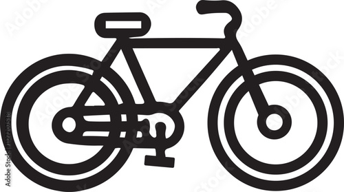 silhouette vector bicycle design 