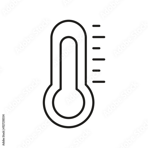 max degree line icon with white background vector stock illustration