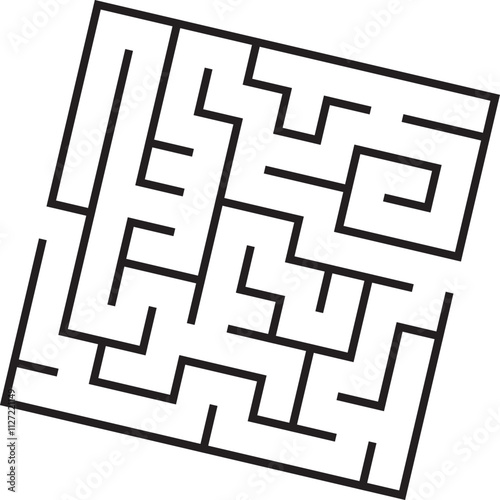 Kids riddle maze puzzle labyrinth vector illustration