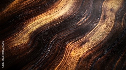 Rich Brown Wood Grain Texture Swirls