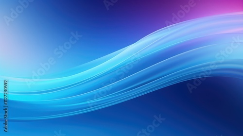 Abstract Blue Wave Design Background Image