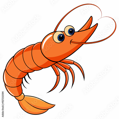 illustration of a shrimp