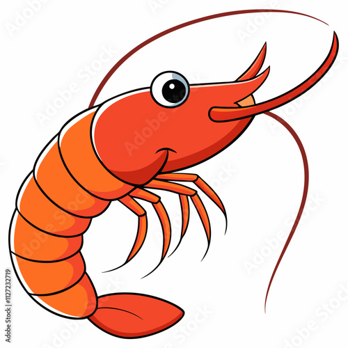 illustration of a shrimp