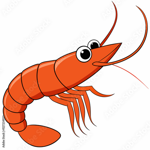 illustration of a shrimp