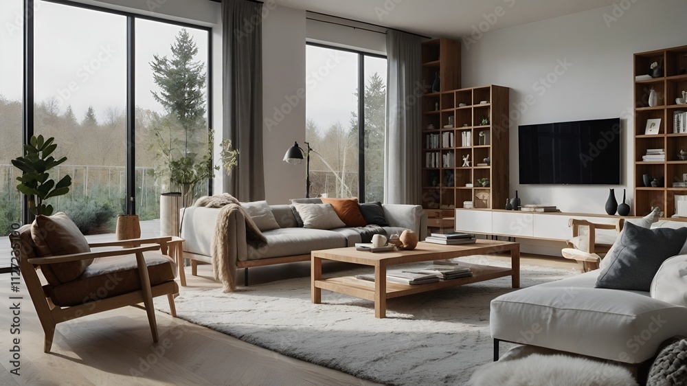 Fototapeta premium modern living room
