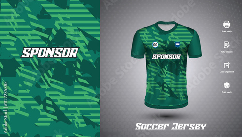 Soccer jersey design for sublimation or football jersey design