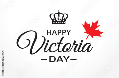 VICTORIA DAY GREETING CARD OR BACKGROUND. VECTOR ILLUSTRATION - 5