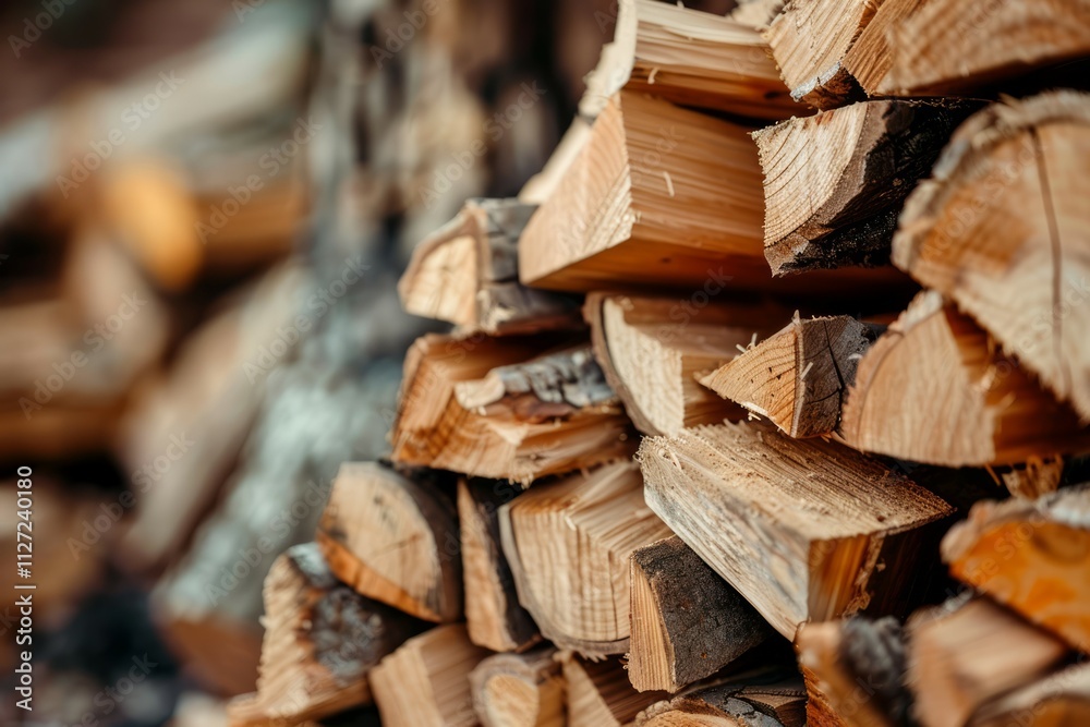 Photo of Big stack of chopped firewood outdoors. Background texture for backdrops or mapping Photo of Big stack of chopped firewood outdoors. Background texture for backdrops or mapping