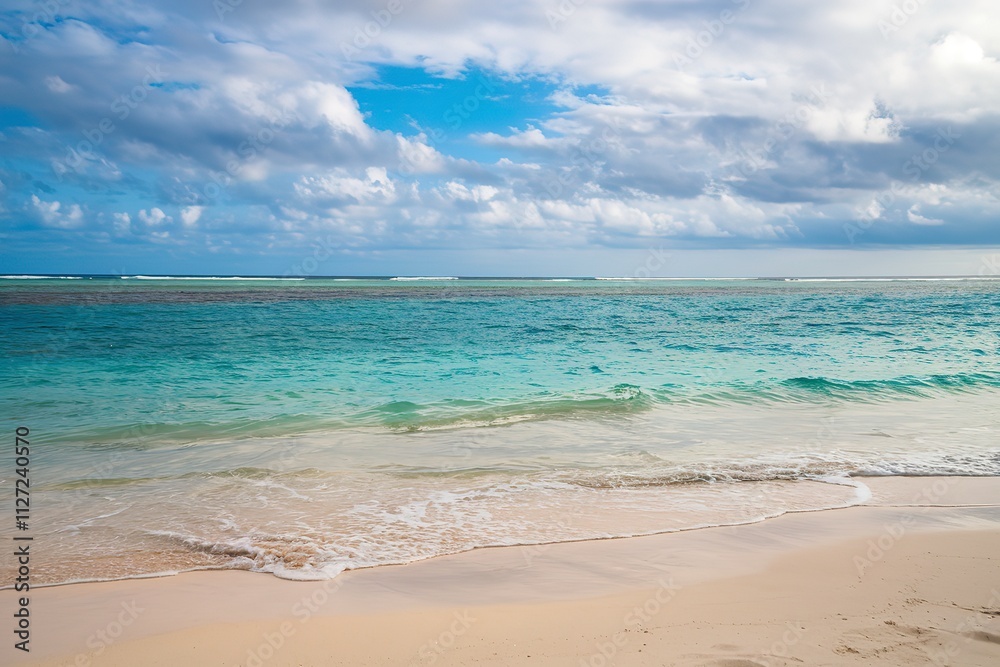Obraz premium a pristine tropical beach scene