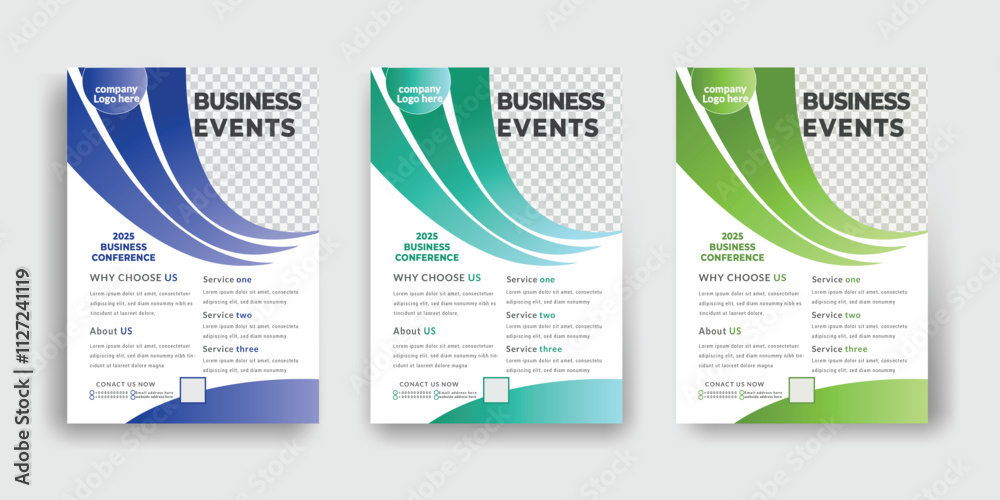 Corporate business flyer design layout vector. Corporate business flyer design layout vector.
