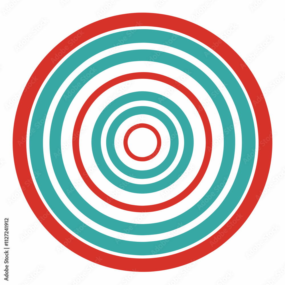 Concentric Circle Design with Modern Typography Concentric Circle Design with Modern Typography