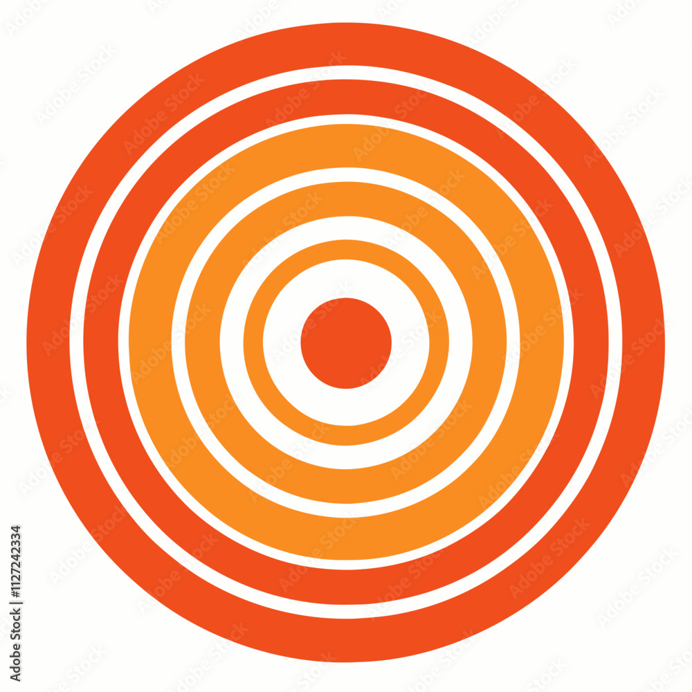 Concentric Circle Design with Modern Typography Concentric Circle Design with Modern Typography