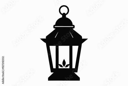 Christmas Simple Lantern Silhouette Icon , Christmas light lantern, holiday lantern clipart, black silhouette lantern, Christmas light decoration, lantern clipart, winter lantern silhouette.