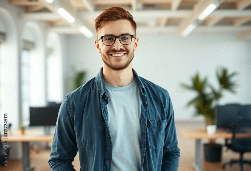 Portrait of a male engineer with a confident smile Portrait of a male engineer with a confident smile