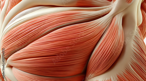 Detailed illustration of the abdominal internal oblique muscle, showcasing its anatomical structure and location. Oblique. Illustration