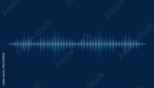 Waves of the equalizer. Audio wave talking. Voice speaking music sound line levels. Podcasting