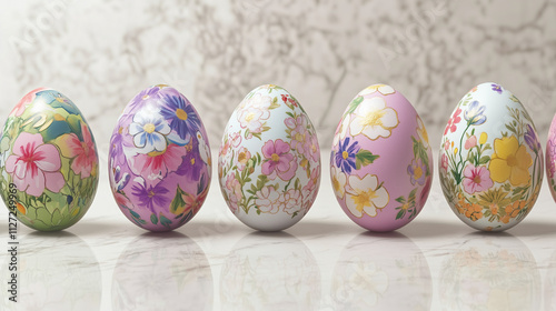 3 Decorated easter eggs