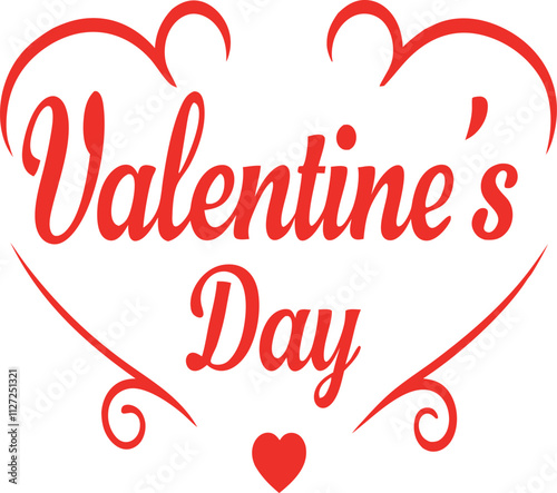 Elegant Valentine's Day Greeting Design with 