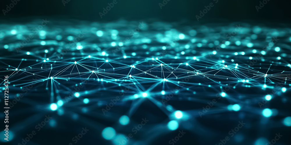 A glowing, interconnected circuit grid in shades of blue and green over a dark black background, evoking high-tech, futuristic themes
A glowing, interconnected circuit grid in shades of blue and green over a dark black background, evoking high-tech, futuristic themes