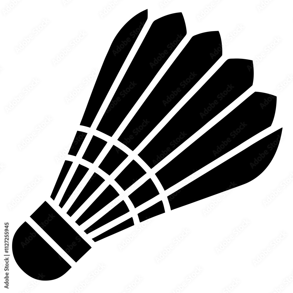 A simple badminton shuttlecock icon. Shuttlecock art front view. Shuttlecock silhouette art illustration A simple badminton shuttlecock icon. Shuttlecock art front view. Shuttlecock silhouette art illustration