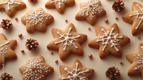 Festive cookie decorations for holiday celebrations and winter gatherings