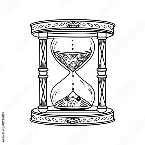 Vintage illustration of old timer