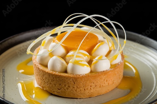 A photo of a delectable dessert featuring a perfectly baked tart shell