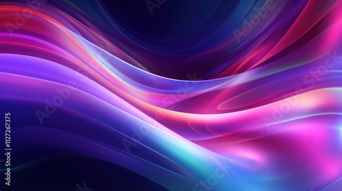 Abstract Swirling Purple Pink and Blue Hues