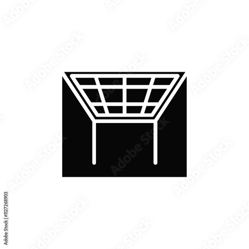 Ceiling frame icon Vector flat thin line illustration