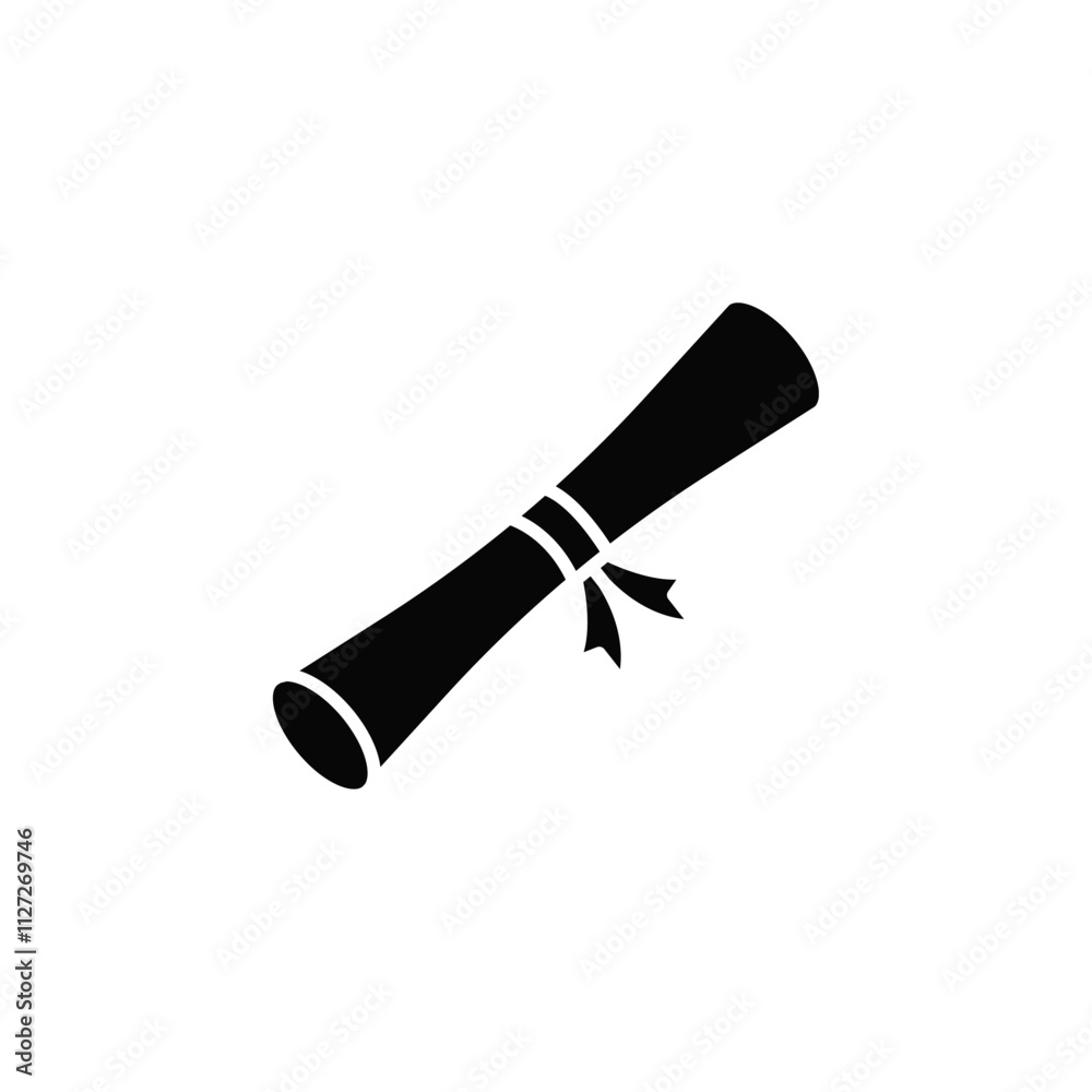 Diploma icon Vector flat thin line illustration Diploma icon Vector flat thin line illustration