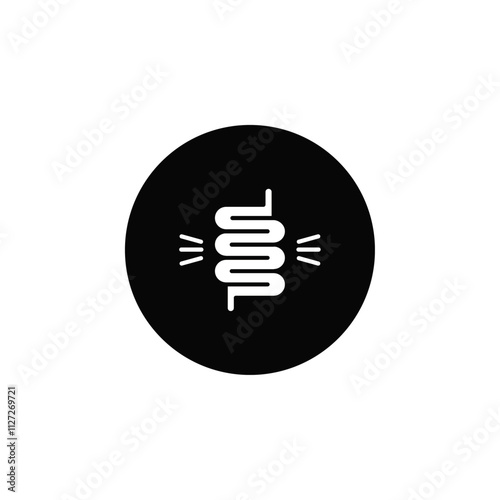 Diarrhea icon Vector flat thin line illustration