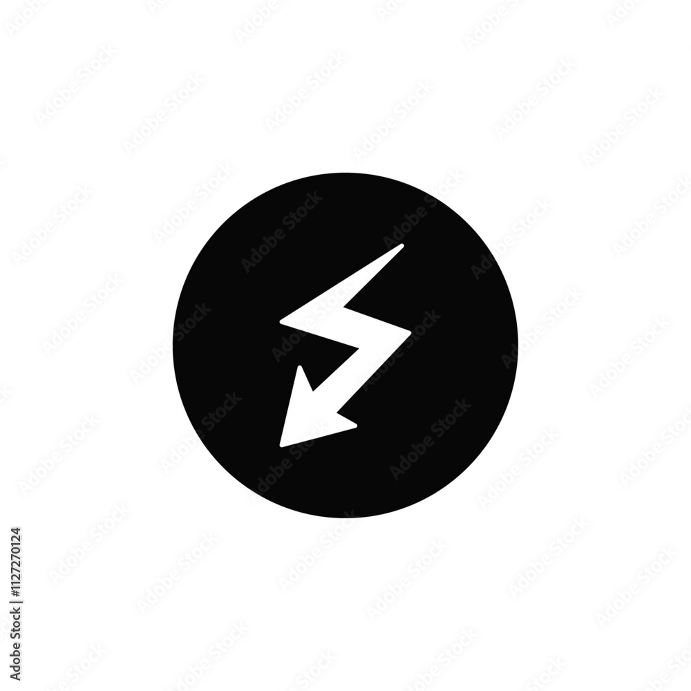 Electro icon Vector flat thin line illustration Electro icon Vector flat thin line illustration