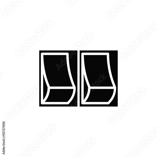 Electric switch icon Vector flat thin line illustration