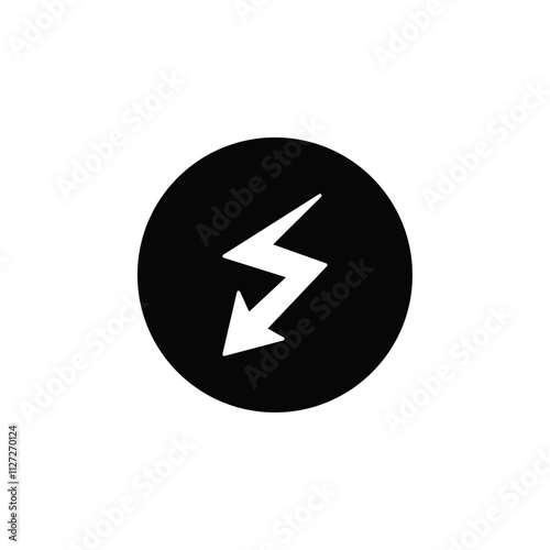 Electro icon Vector flat thin line illustration