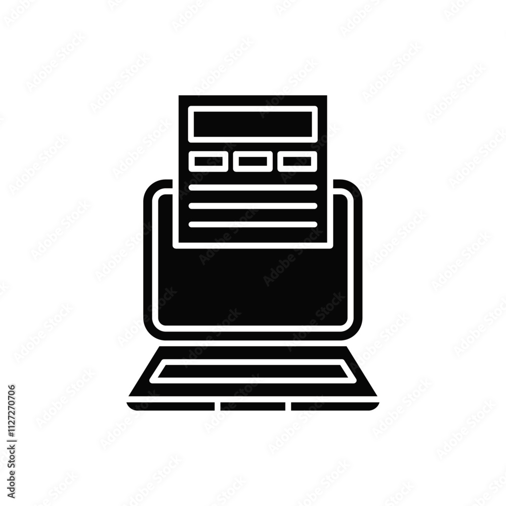 Front end development icon Vector flat thin line illustration Front end development icon Vector flat thin line illustration
