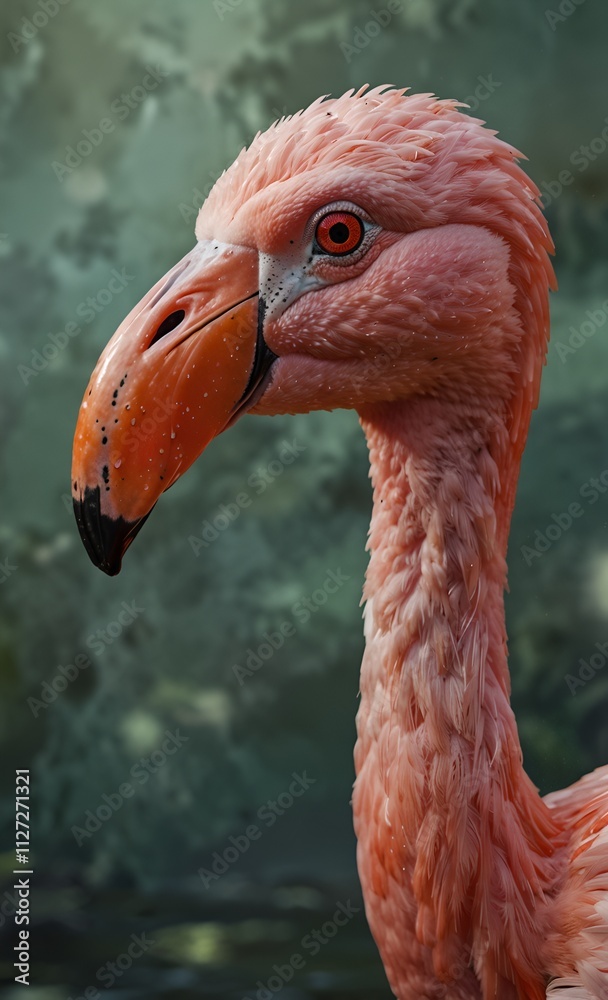 Fototapeta premium close up of a flamingo