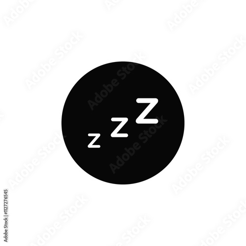 Zzz icon Vector flat thin line illustration